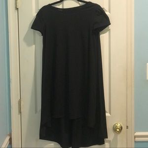 High low scoopneck dress